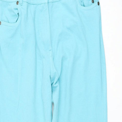 Womens UK Size 30 in Preworn Regular Fit  Blue Trousers