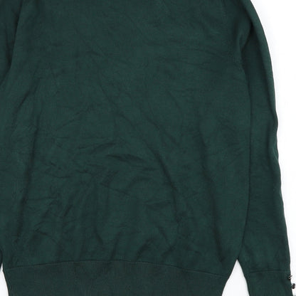 Brandex Womens Green Roll Neck  Viscose Pullover Jumper Size S