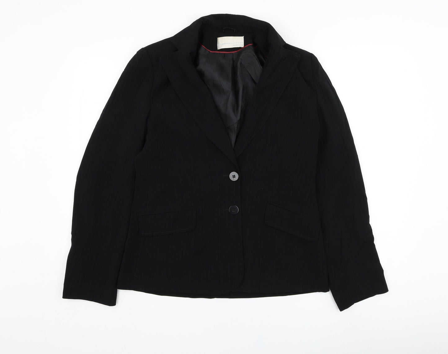 Womens UK Size 12 AMARANTO Black Jacket