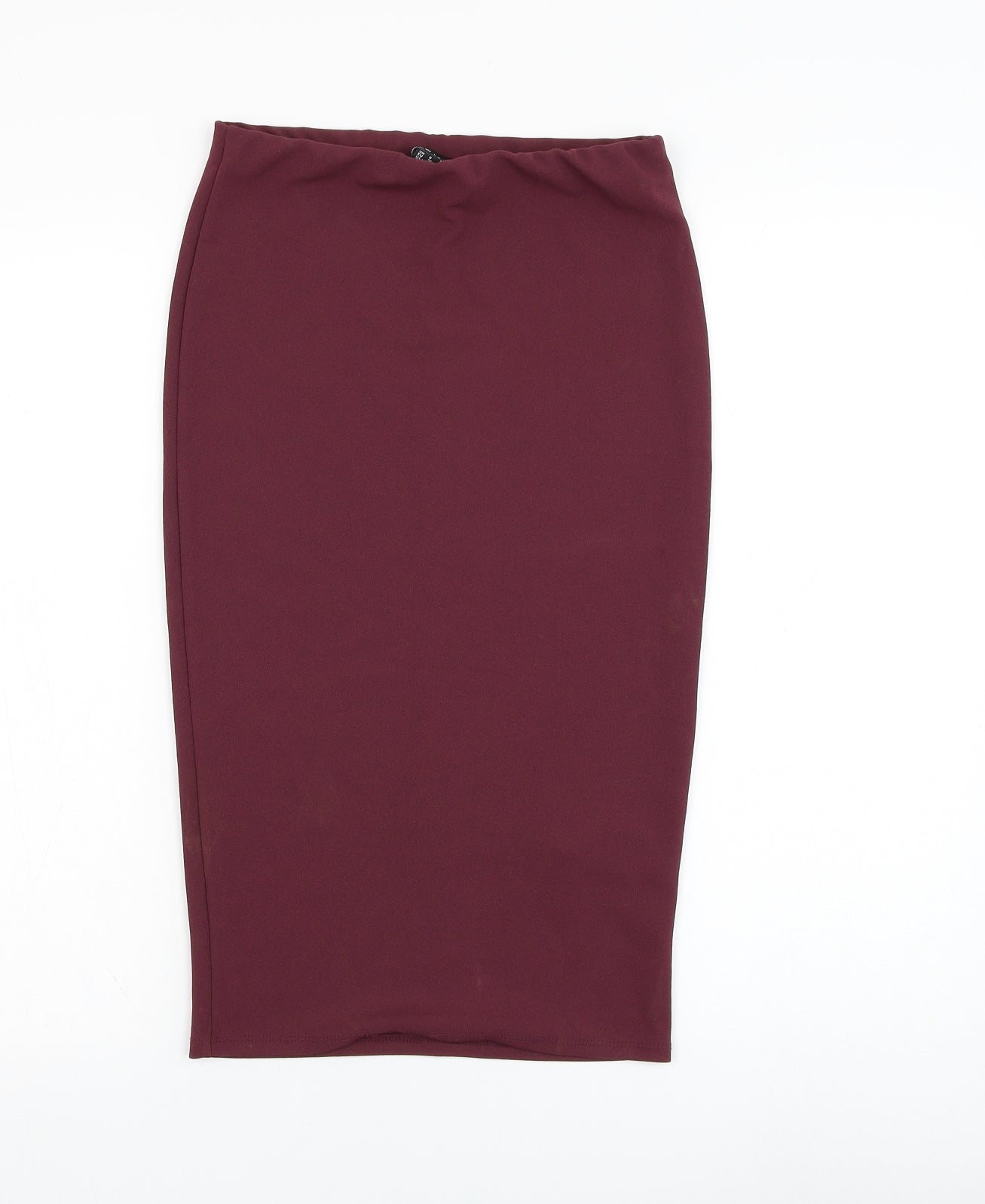 New Look Womens Purple  Polyester Straight & Pencil Skirt Size 8