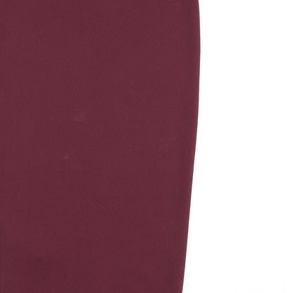 New Look Womens Purple  Polyester Straight & Pencil Skirt Size 8