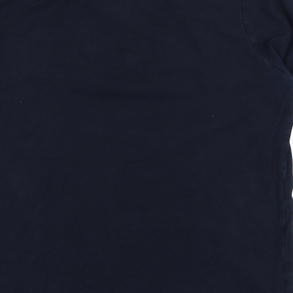 Code Mens Blue  Cotton  Polo Size L Collared Pullover