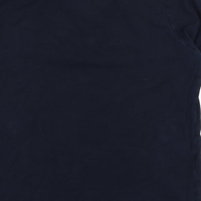 Code Mens Blue  Cotton  Polo Size L Collared Pullover