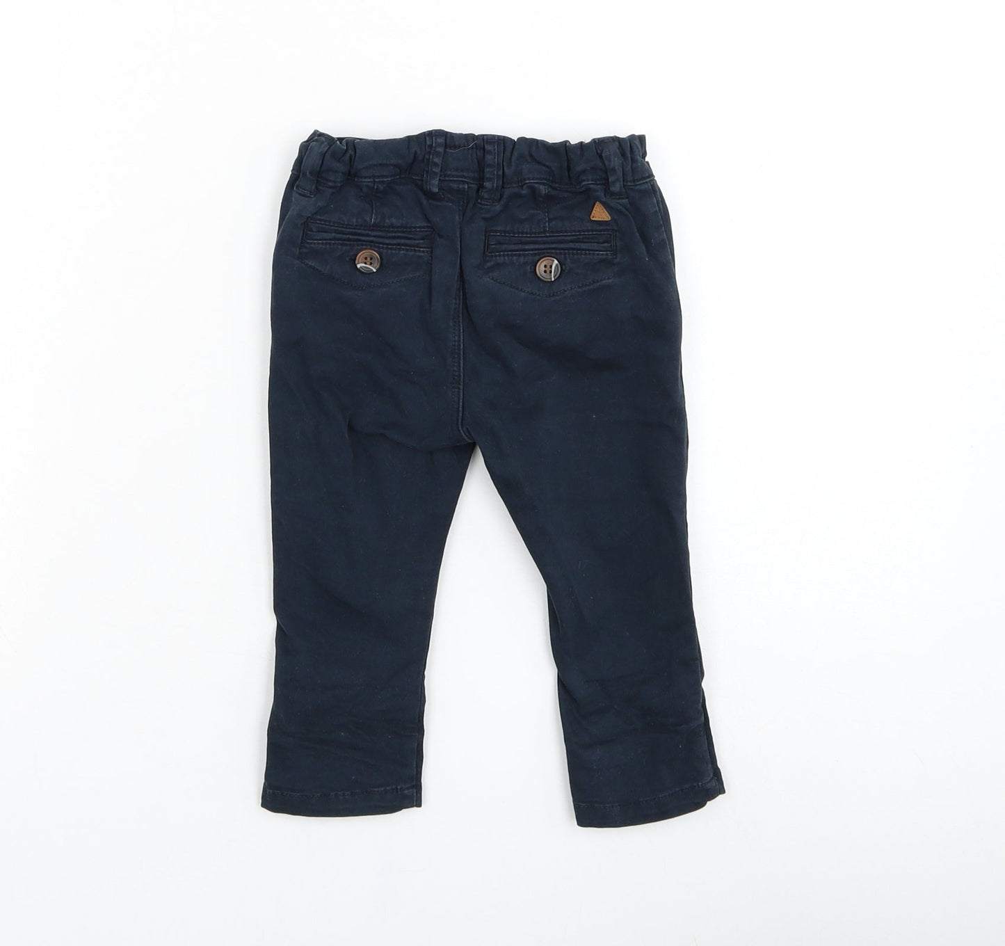 NEXT Boys Blue  Cotton Capri Trousers Size 6-9 Months  Pullover