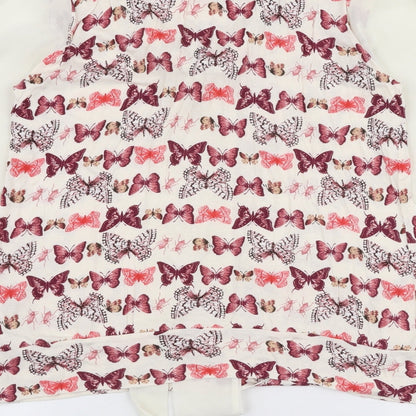 Womens UK Size 12 NEXT Multicoloured Basic Blouse