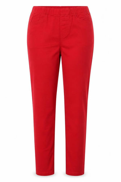 Charles Vogele Womens Red  Cotton Jegging Jeans Size 12 L30 in Slim