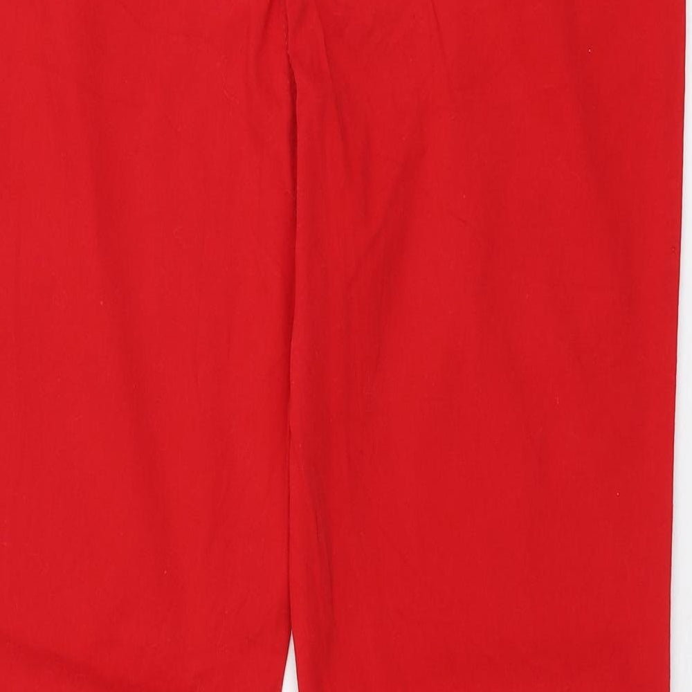 Charles Vogele Womens Red  Cotton Jegging Jeans Size 12 L30 in Slim