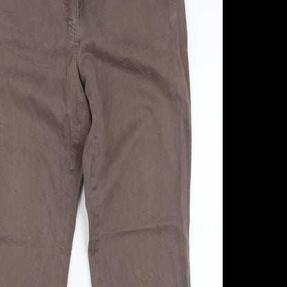 Womens UK Size 31 in GARDEUR Regular Fit  Brown Trousers