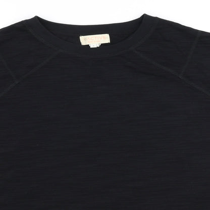 River Island Womens Black  Polyester Jersey T-Shirt Size S Round Neck Pullover