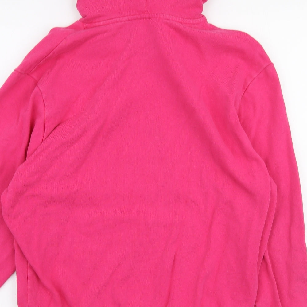 Womens UK Size XS COLLUSION Pink Pullover Hoodie