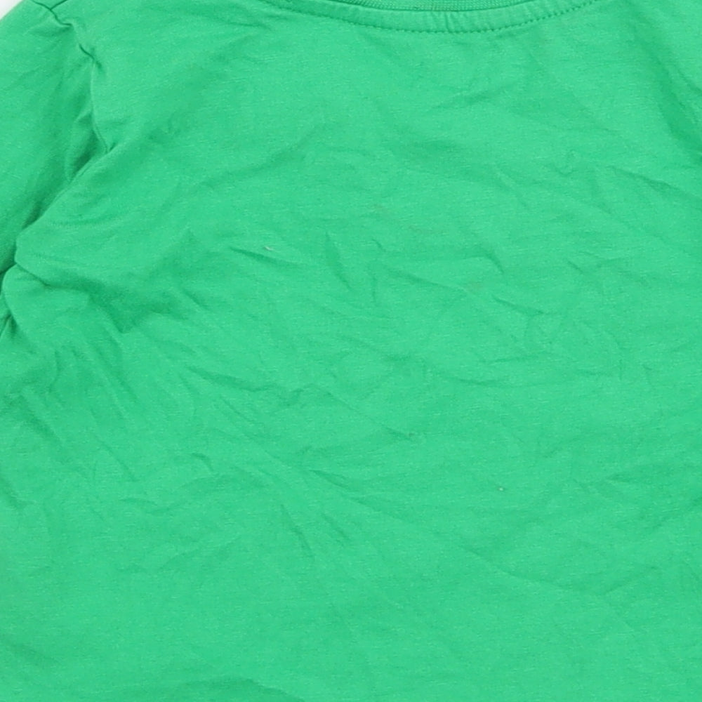Primark Baby Green  100% Cotton Jersey T-Shirt Size 9-12 Months Round Neck Pullover - Lucky little charm