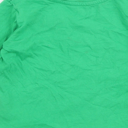 Primark Baby Green  100% Cotton Jersey T-Shirt Size 9-12 Months Round Neck Pullover - Lucky little charm