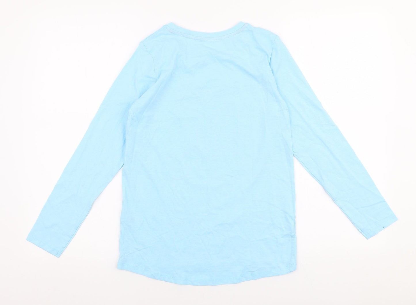 Womens UK Size S Dunnes Stores Blue Jersey T-Shirt