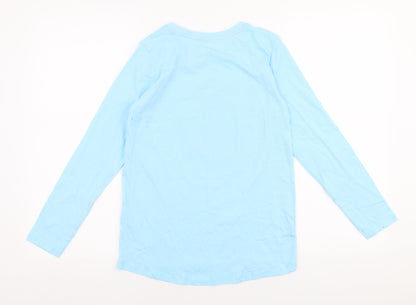 Womens UK Size S Dunnes Stores Blue Jersey T-Shirt