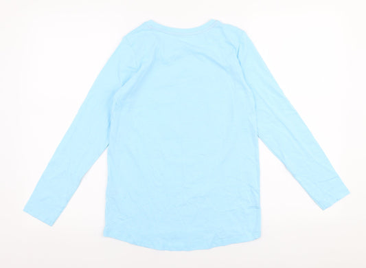 Womens UK Size S Dunnes Stores Blue Jersey T-Shirt
