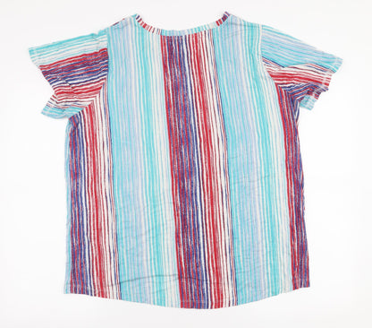 Womens UK Size XL Lee Multicoloured Jersey Blouse