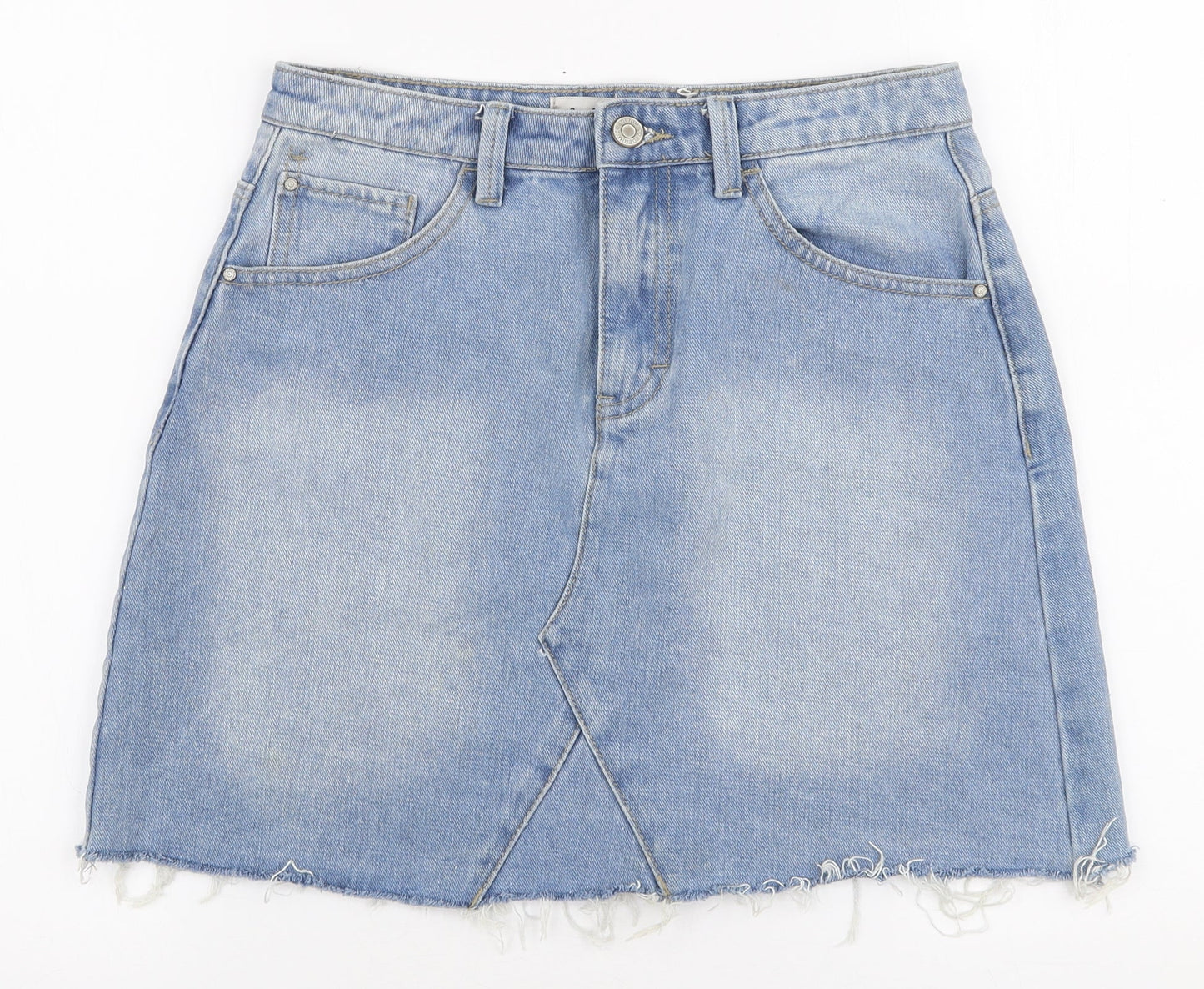 Womens UK Size 8 Denim Co A-Line Denim Skirt