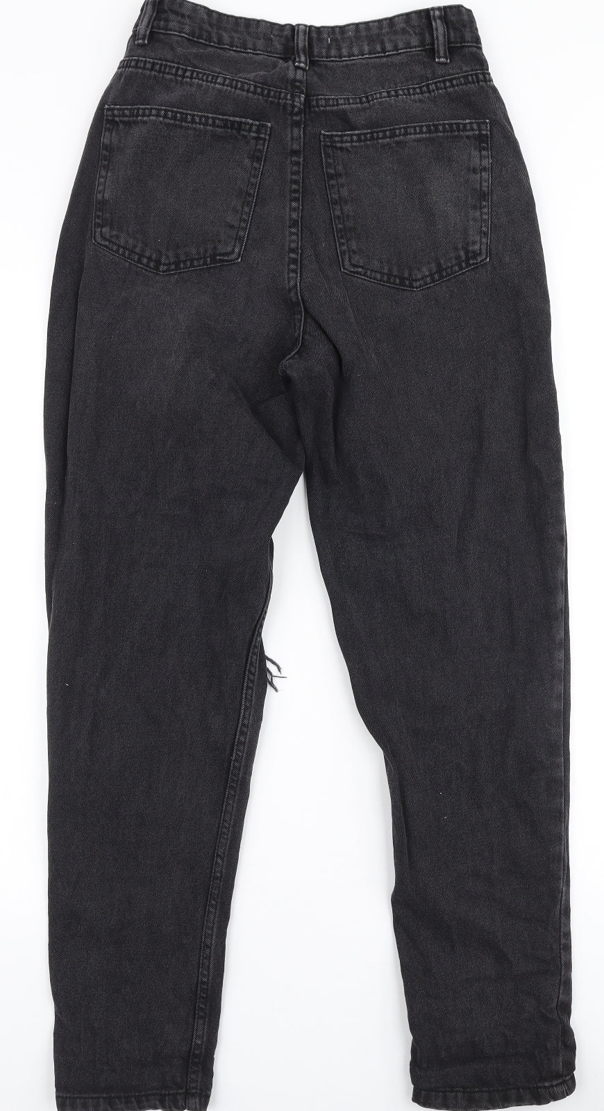 Denim Co Womens Black  100% Cotton Mom Jeans Size 6 L28 in Regular Zip