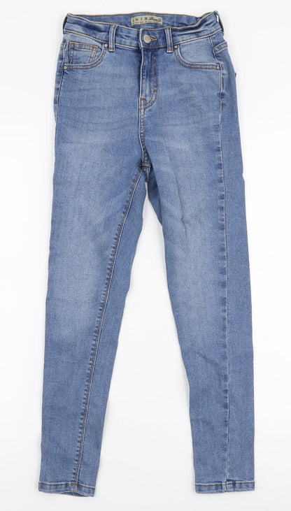 Denim Co Womens Blue  Cotton Skinny Jeans Size 6 L26 in Slim Zip