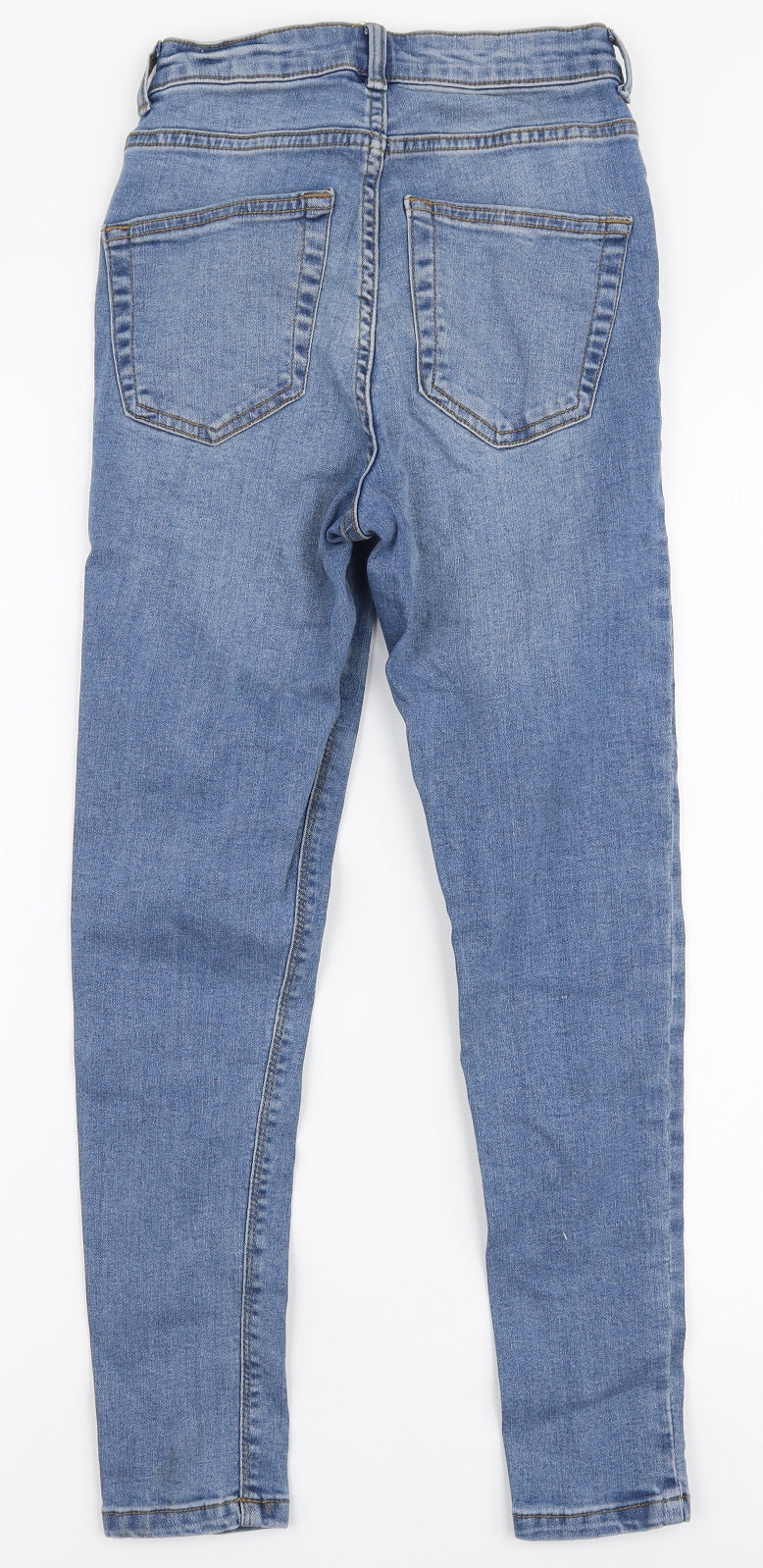 Denim Co Womens Blue  Cotton Skinny Jeans Size 6 L26 in Slim Zip