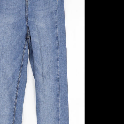 Denim Co Womens Blue  Cotton Skinny Jeans Size 6 L26 in Slim Zip
