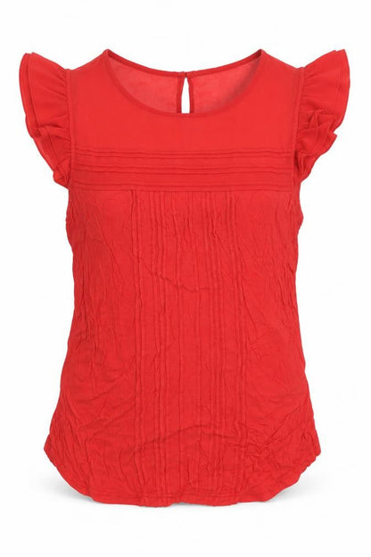 Womens UK Size S H&M Red Jersey Blouse