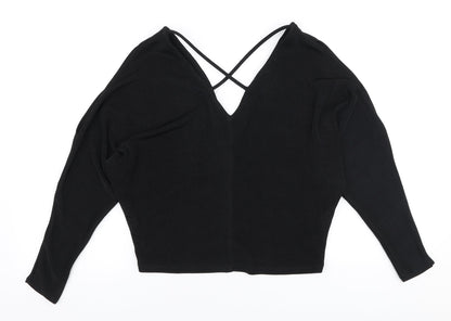 Womens UK Size 8 River Island Black Pullover Jumper