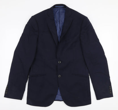 Mens UK Size 34 Marks and Spencer Regular Blue Suit Jacket