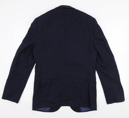 Mens UK Size 34 Marks and Spencer Regular Blue Suit Jacket