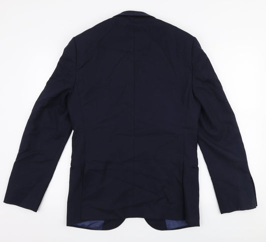 Mens UK Size 34 Marks and Spencer Regular Blue Suit Jacket