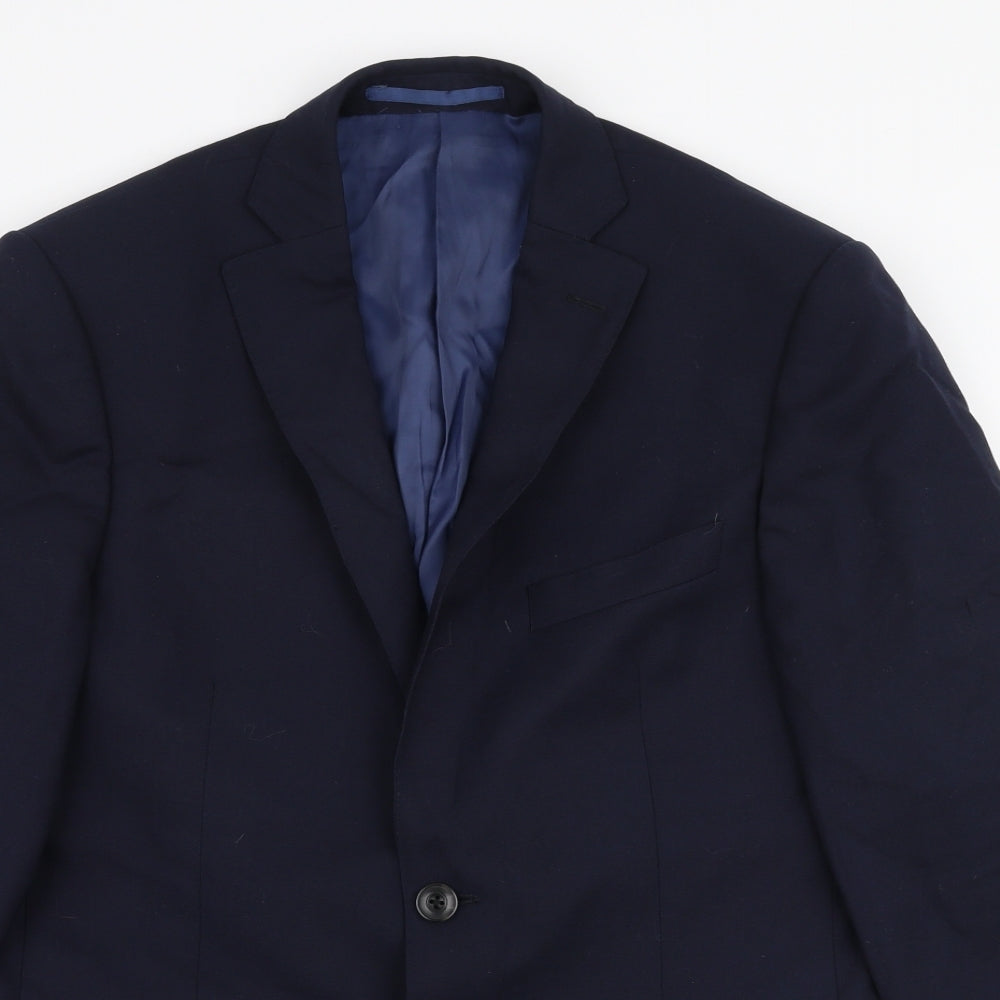 Mens UK Size 34 Marks and Spencer Regular Blue Suit Jacket