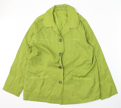 Womens UK Size 16 BEING CASUAL Green Jacket