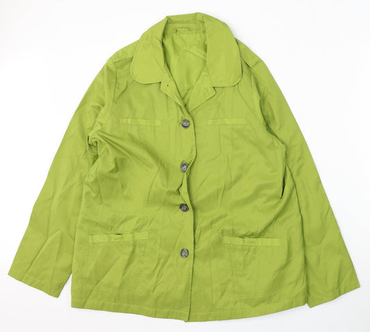 Womens UK Size 16 BEING CASUAL Green Jacket