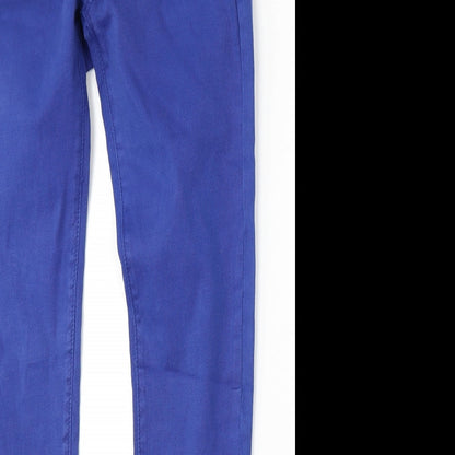 So Sweet Womens Blue  Cotton Skinny Jeans Size M L31 in Regular Button