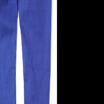 So Sweet Womens Blue  Cotton Skinny Jeans Size M L31 in Regular Button