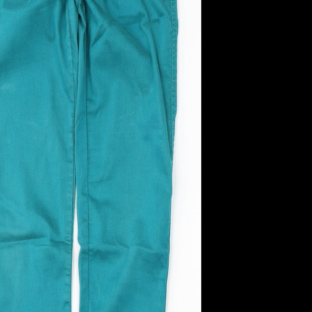 Yes Yes Womens Blue  Cotton Skinny Jeans Size 10 L32 in Regular Button