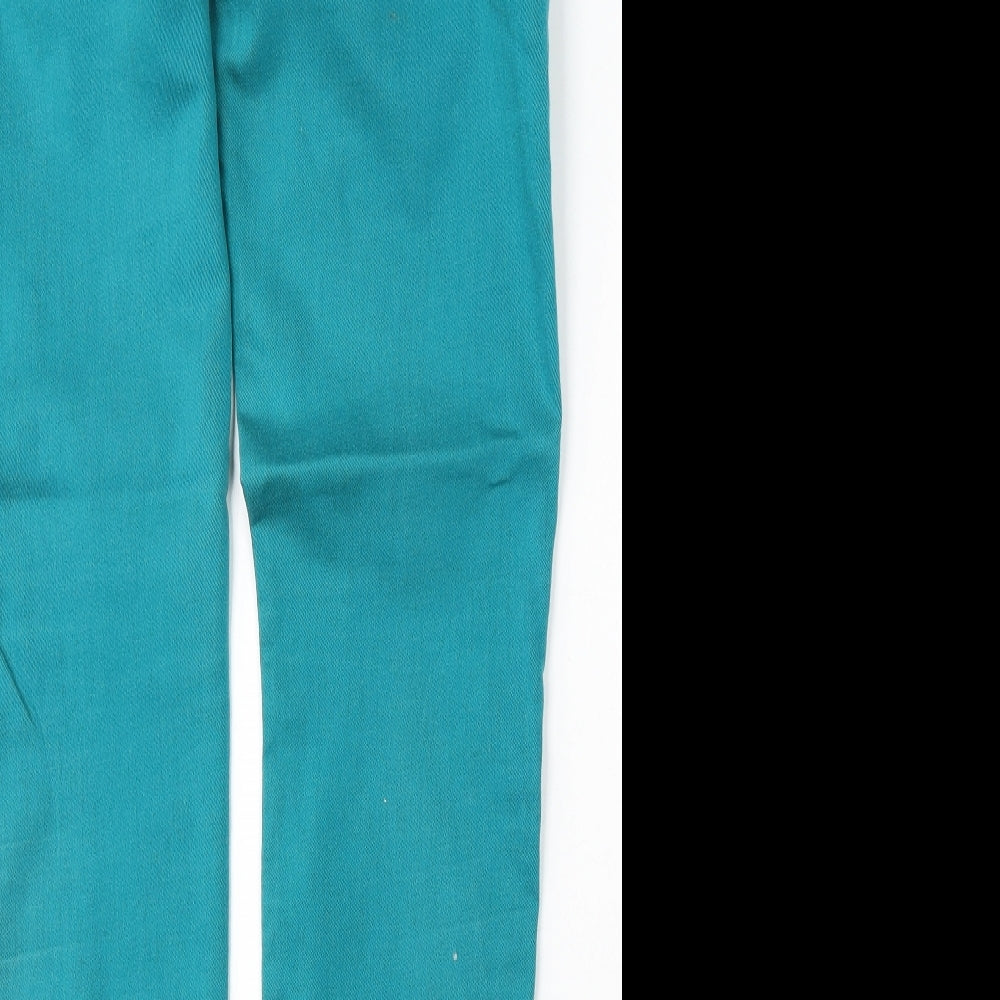Yes Yes Womens Blue  Cotton Skinny Jeans Size 10 L32 in Regular Button
