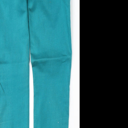 Yes Yes Womens Blue  Cotton Skinny Jeans Size 10 L32 in Regular Button