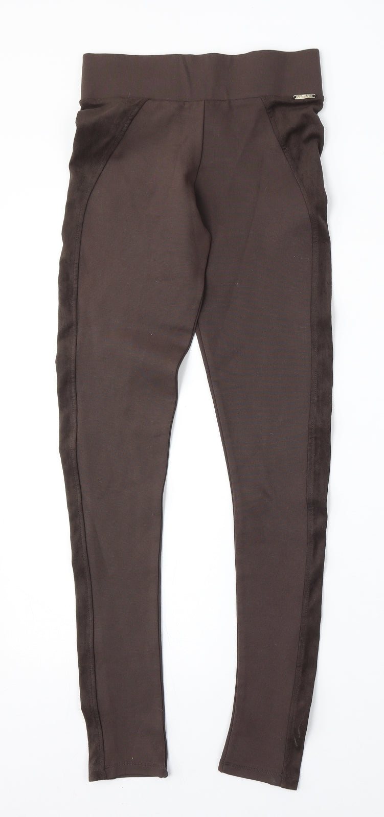 Mobilize Womens Brown  Viscose Jogger Trousers Size 24 L29 in Regular