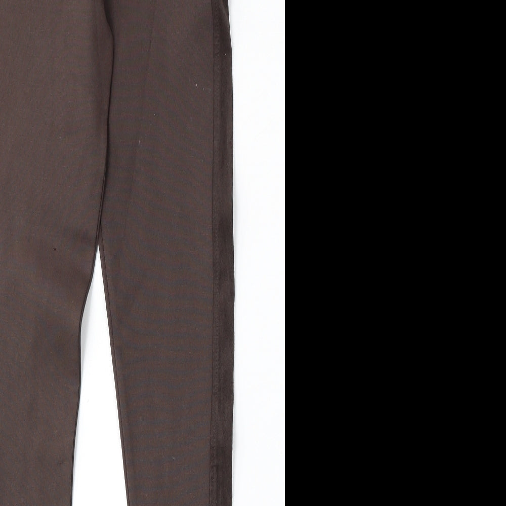 Mobilize Womens Brown  Viscose Jogger Trousers Size 24 L29 in Regular