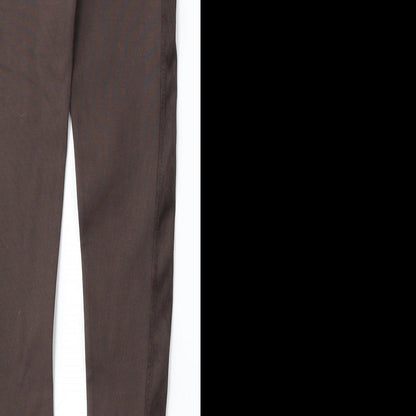 Mobilize Womens Brown  Viscose Jogger Trousers Size 24 L29 in Regular