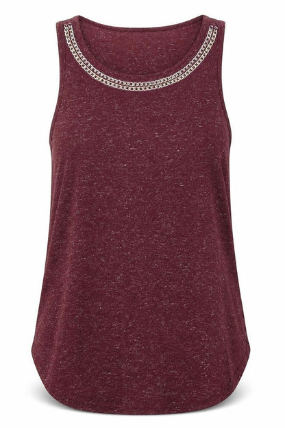Womens UK Size 6 Atmosphere Purple Basic Tank