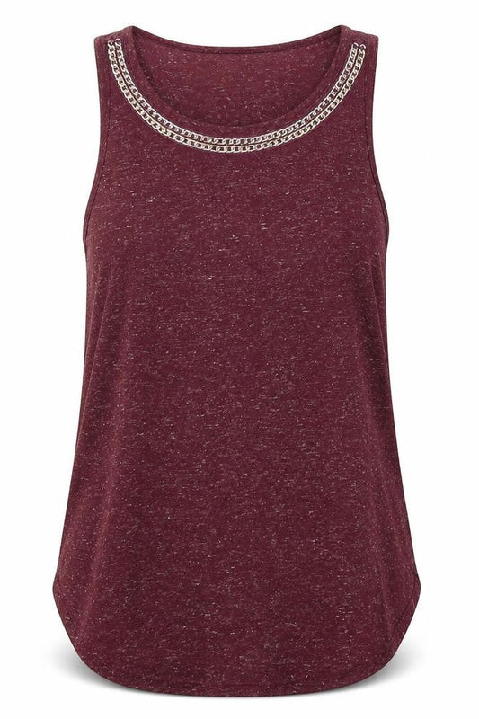 Womens UK Size 6 Atmosphere Purple Basic Tank