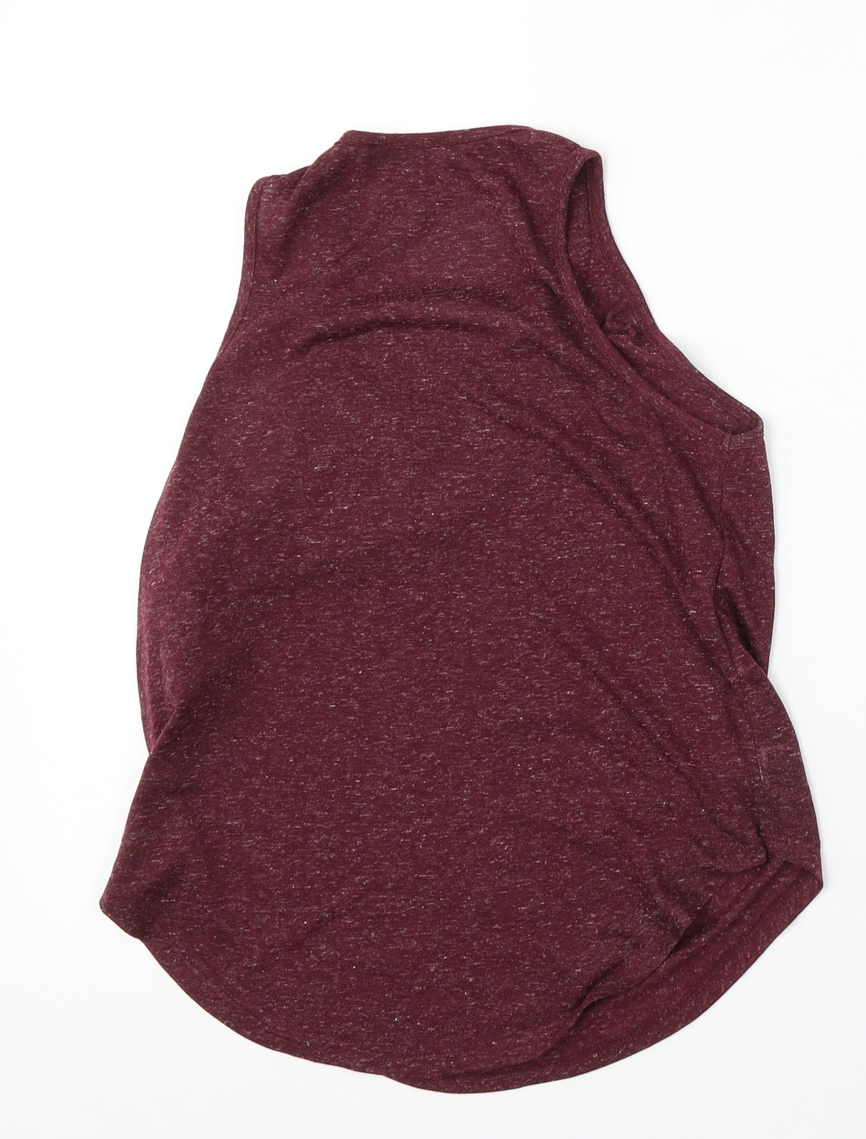 Atmosphere Womens Purple  Polyester Basic Tank Size 6 Round Neck