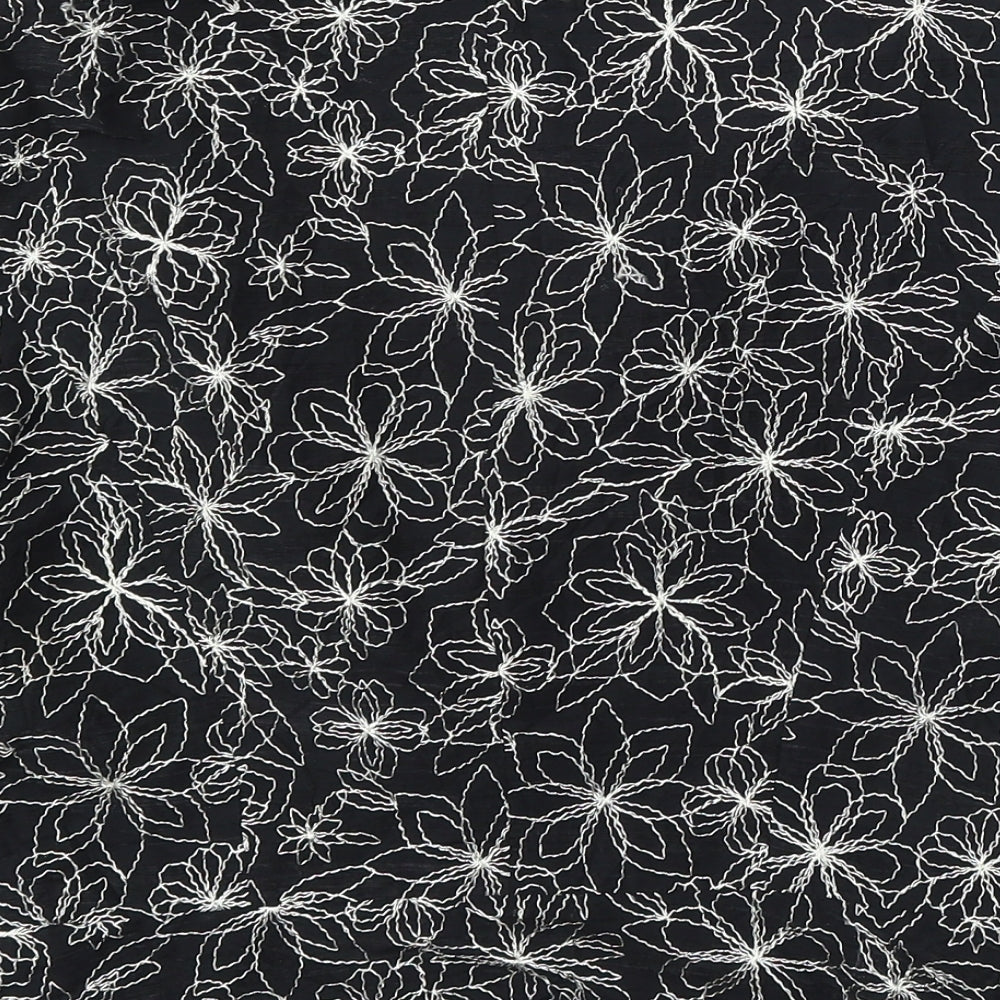 Kaliko Womens Blue Floral Cotton Jacket Blazer Size 12