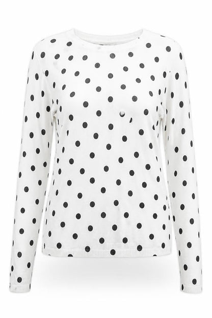 ASOS Womens White Round Neck Geometric Polyester Pullover Jumper Size M