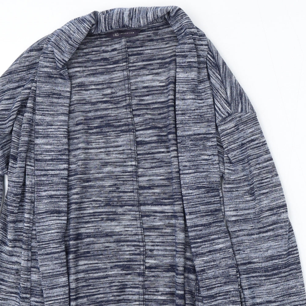 Womens UK Size 10 Marks and Spencer Blue Cardigan Jumper