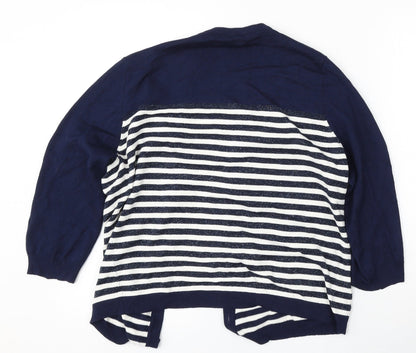 Womens UK Size L M&Co Blue Cardigan Jumper