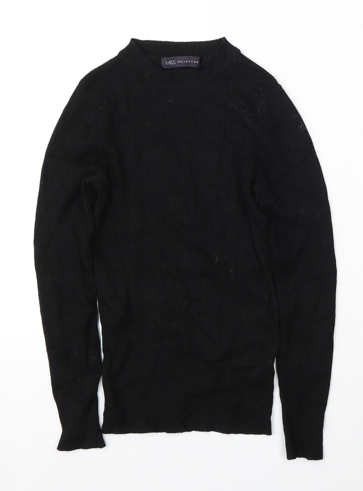 Womens UK Size 8 Marks and Spencer Black Pullover Jumper