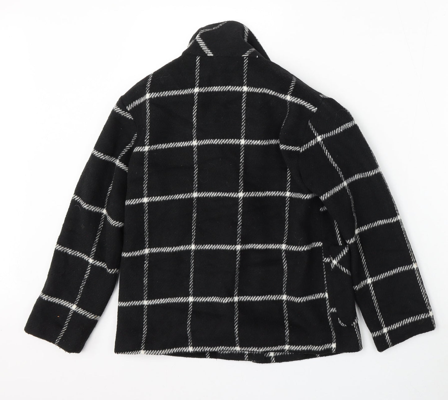 SheIn Girls Black Geometric  Jacket  Size 9 Years